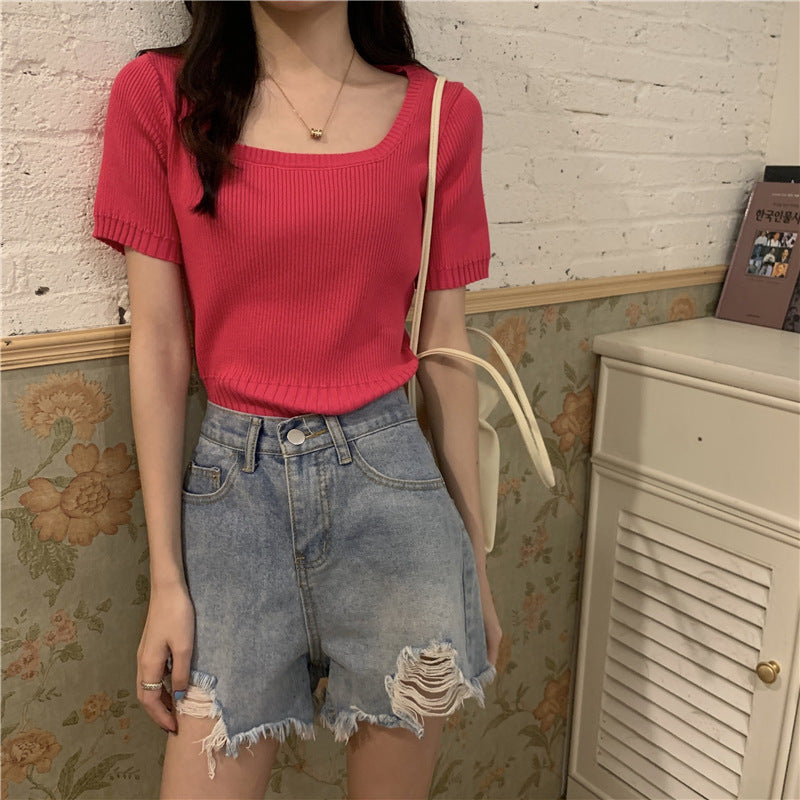 ニット 半袖 トップス レディース 女性 婦人服 商品画像4