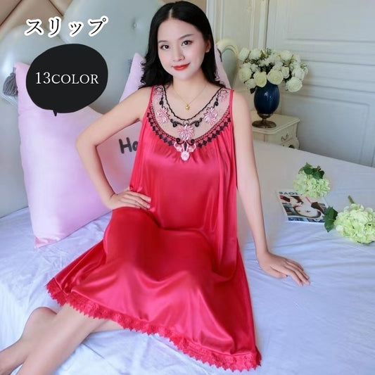 スリップ ネグリジェ レディース 女性 パジャマ ナイトウェア 商品画像