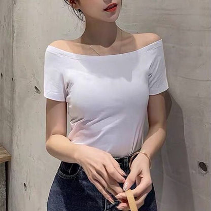 カットソー 半袖 オフショルダー レディース 女性用 トップス 商品画像4