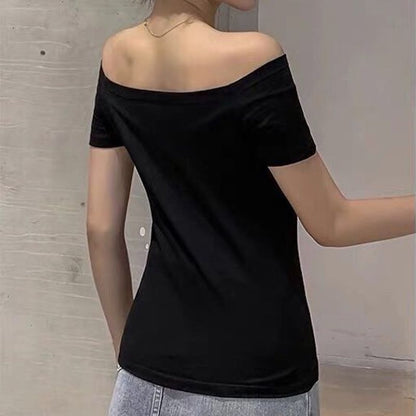 カットソー 半袖 オフショルダー レディース 女性用 トップス 商品画像5