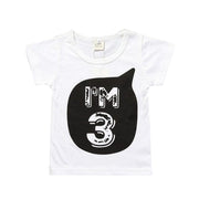 Tシャツ 子供服 キッズ ベビー 男の子 女の子 半袖 カットソー プリント ロゴ 綿 ニット クール かっこいい アルファベット モノクロ シンプル 子供用 ラウンドネック シャツスリーブ 数字