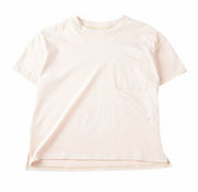 Tシャツ ビッグシルエット ドロップショルダー 半袖 子供服 キッズ ジュニア 胸ポケット 無地 カットソー トップス 丸首 シンプル ヘビロテ 着まわし オーバーサイズ ゆるシルエット 女の子 男の子 ラウンドネック こども服 子ども服 高学年 小学生 中学生