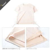 Tシャツ ビッグシルエット ドロップショルダー 半袖 子供服 キッズ ジュニア 胸ポケット 無地 カットソー トップス 丸首 シンプル ヘビロテ 着まわし オーバーサイズ ゆるシルエット 女の子 男の子 ラウンドネック こども服 子ども服 高学年 小学生 中学生