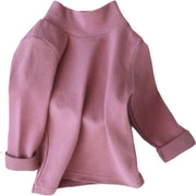 カットソー ハイネックTシャツ 長袖 子供服 キッズ ロンT 女の子 男の子 トップス 無地 シンプル 秋冬 通園 通学 90cm 100cm 110cm 120cm 130cm 140cm 150cm