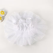 ドレス風ロンパース カバーオール ベビー 赤ちゃん フリル 袖なし ノースリーブ 股ボタン ドット かわいい 女の子 出産祝い