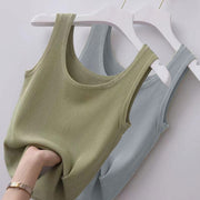 タンクトップ リブ レディース 女性 婦人服 大きいサイズ ゆったり 2XL 3XL ノースリーブ 袖なし Uネック カットソー 単色 無地 ベーシック 定番 カジュアル 着回し ヘビロテ シンプル おしゃれ お出かけ 通勤 運動 スポーツ 部屋着 黒 白 灰 緑 青 ピンク 黄