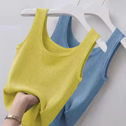 タンクトップ リブ レディース 女性 婦人服 大きいサイズ ゆったり 2XL 3XL ノースリーブ 袖なし Uネック カットソー 単色 無地 ベーシック 定番 カジュアル 着回し ヘビロテ シンプル おしゃれ お出かけ 通勤 運動 スポーツ 部屋着 黒 白 灰 緑 青 ピンク 黄