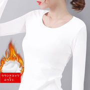 長袖Tシャツ ロングTシャツ 大きいサイズ レディース 女性 トップス プルオーバー カットソー ラウンドネック Vネック 着回し インナー 無地