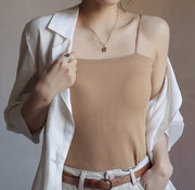 キャミソール カップ付き ブラトップ レディース 女性用 下着 肌着 リブ トップス シンプル 可愛い おしゃれ 楽ちん 婦人用