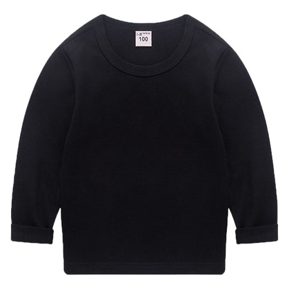 長袖Tシャツ カットソー 子供服 キッズ ジュニア ベビー ブラック バリエーション画像