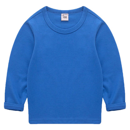 長袖Tシャツ カットソー 子供服 キッズ ジュニア ベビー ブルー バリエーション画像