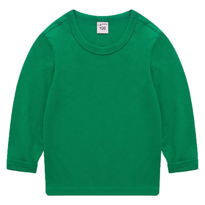 長袖Tシャツ カットソー 子供服 キッズ ジュニア ベビー グリーン バリエーション画像