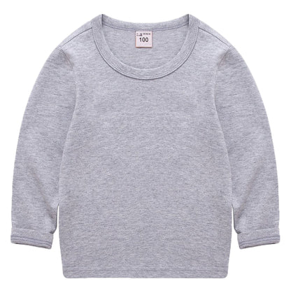 長袖Tシャツ カットソー 子供服 キッズ ジュニア ベビー グレー バリエーション画像