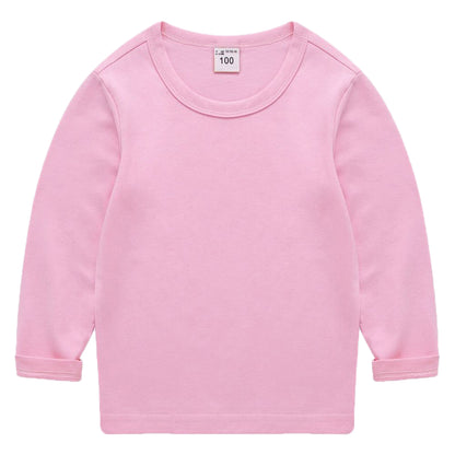 長袖Tシャツ カットソー 子供服 キッズ ジュニア ベビー ピンク バリエーション画像