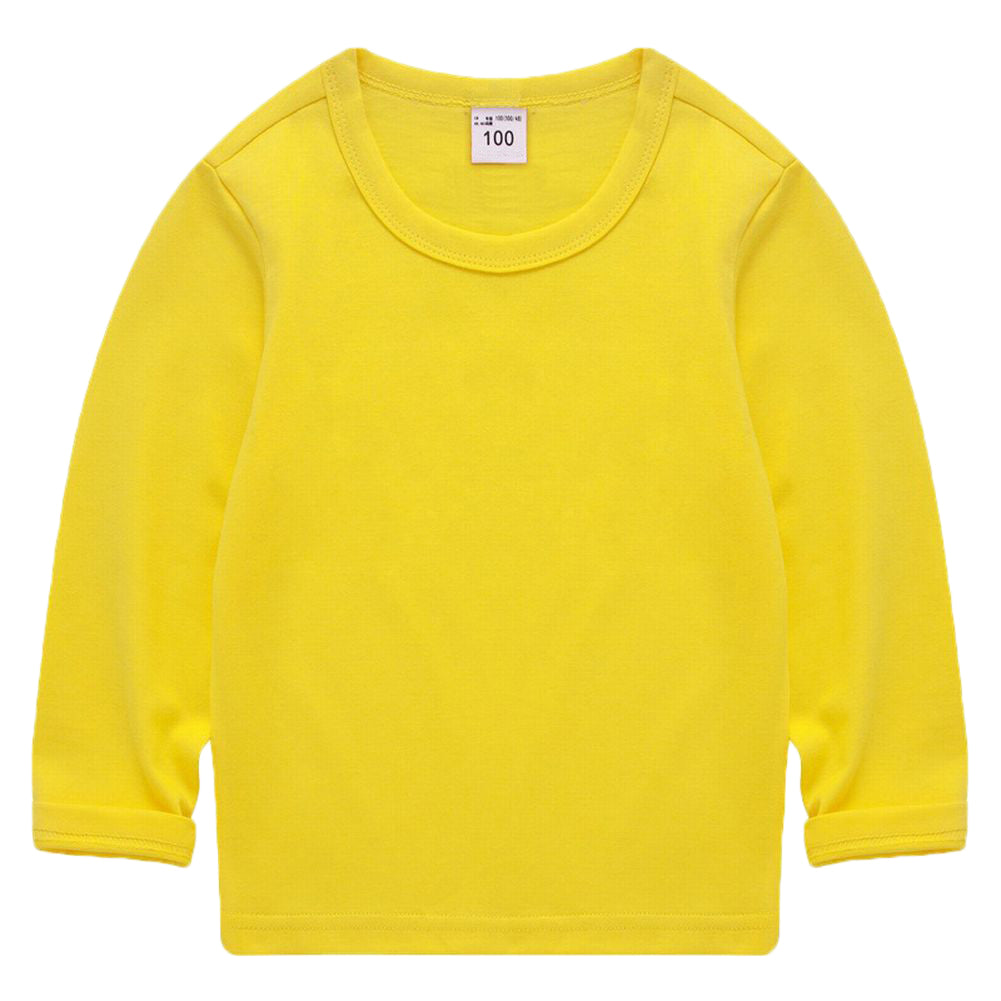 長袖Tシャツ カットソー 子供服 キッズ ジュニア ベビー イエロー バリエーション画像