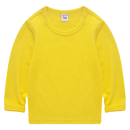 長袖Tシャツ カットソー 子供服 キッズ ジュニア ベビー イエロー バリエーション画像