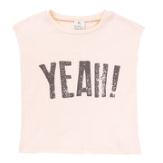 Tシャツ 子供服 ベビー ノースリーブ カットソー プリント クールネック 丸襟 白 黒 綿 カジュアル ヘビロテ かっこいい