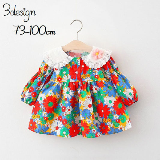 ワンピース 子供服 ベビー キッズ 女の子 長袖 商品画像