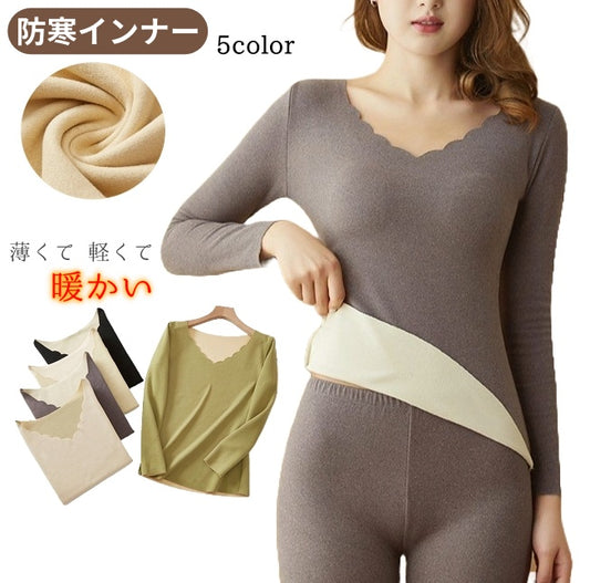 防寒インナー レディース インナー トップス インナーウェア 大きいサイズあり 商品画像
