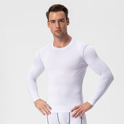 スポーツインナー スポーツウェア コンプレッション 長袖 Tシャツ カットソー トップス ラウンドネック メンズ 男性 大きいサイズあり 運動着 トレーニングウエア シンプル ジム フィットネス 筋トレ ジョギング マラソン 紳士用
