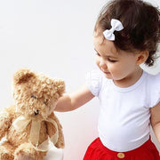 ロンパース ベビー 赤ちゃん 女の子 つなぎ 半袖 フリル 股下ボタン シンプル お洒落 かわいい 普段使い お出かけ お散歩 女児 ギフト 出産祝い
