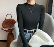 カットソー 長袖 ロングTシャツ レディース 女性 トップス クルーネック 無地 単色 シンプル 着回し力 合わせやすい 大きいサイズ 婦人服