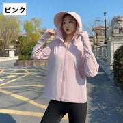 ラッシュガード ラッシュパーカー レディース 女性 婦人 フェイスカバー 指穴 フード穴 ジッパー 大きいサイズ 紫外線対策 日焼け対策 軽量 通気性 速乾 おしゃれ シンプル ジップアップ アウトドア スポーツ プール 海水浴 ランニング ジョギング
