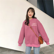 トレーナー レディース トップス チュニック丈 英字ロゴ シンプル クルーネック プルオーバー おしゃれ カジュアル 着回し ラウンドネック 長袖 ブルー カラバリ豊富