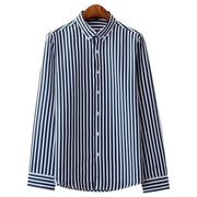 ワイシャツ Yシャツ カッターシャツ メンズ トップス 長袖 ボタンダウン ストライプ柄 カジュアル ビジネス 通勤 オフィス