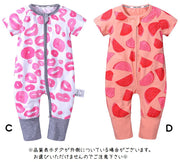 カバーオール ロンパース つなぎ 半袖 長ズボン 前開き ジップアップ ベビー服 総柄 デザイン豊富 チャック ファスナー 可愛い かわいい 男の子 女の子 男児 女児 幼児 赤ちゃん キッズ 子供服 こども服 子ども服 ベビーウエア ベビーウェア 66cm 73cm 80cm 90cm 100cm 花柄 トロピカル柄 リーフ柄
