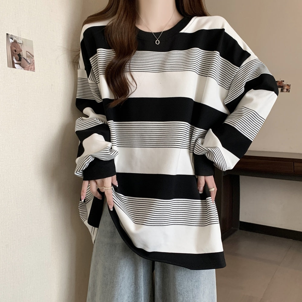 カットソー レディース 女性 トップス 長袖 クルーネック 商品画像4