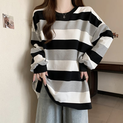 カットソー レディース 女性 トップス 長袖 クルーネック 商品画像4