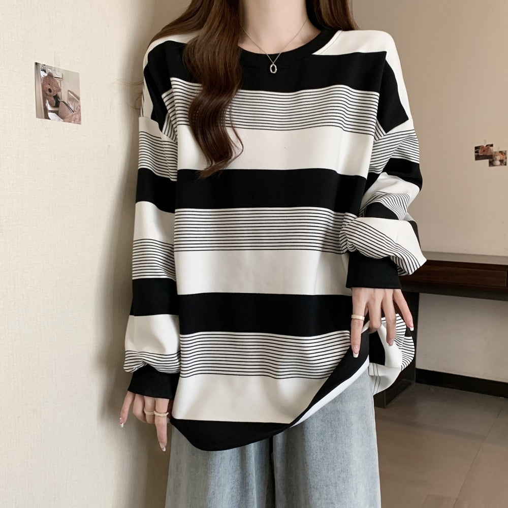 カットソー レディース 女性 トップス 長袖 クルーネック 商品画像5