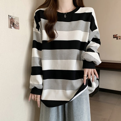 カットソー レディース 女性 トップス 長袖 クルーネック 商品画像5
