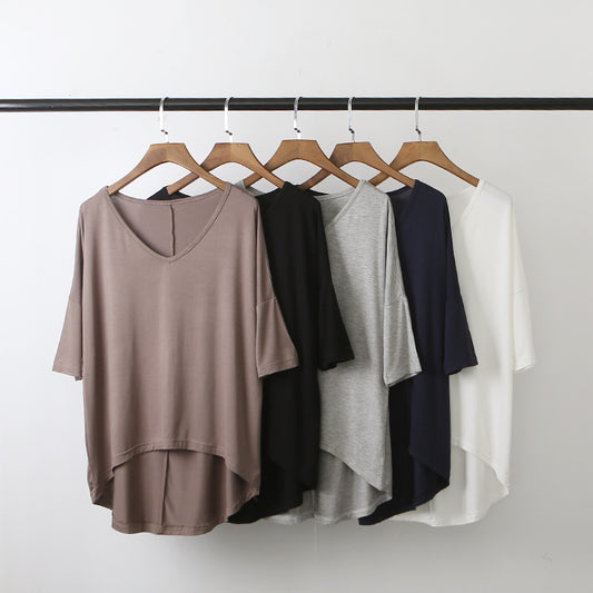 カットソー Tシャツ レディース トップス 半袖 Vネック 商品画像