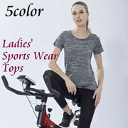 スポーツウェア Tシャツ 半袖 レディース トップス 女性 ラウンドネック フィットネス アウトドア ジョギング トレーニング ウオーキング ヨガウェア シンプル カジュアル 速乾性