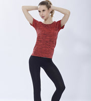 スポーツウェア Tシャツ 半袖 レディース トップス 女性 ラウンドネック フィットネス アウトドア ジョギング トレーニング ウオーキング ヨガウェア シンプル カジュアル 速乾性