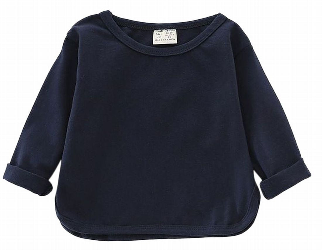 カットソー ベビー キッズ トップス 子供服 女の子 ネイビー バリエーション画像