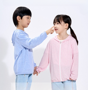 パーカー キッズ カーディガン フルジップ 薄手 フード付き ジッパー 羽織 上着 シンプル 無地 かわいい 春夏 子供 女の子 男の子 日焼け対策