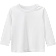 長袖Tシャツ カットソー キッズ ジュニア 子供服 男の子 女の子 男女兼用 トップス 無地 ラウンドネック プルオーバー ロングTシャツ 単色 シンプル カジュアル 着回し 定番 ベーシック かっこいい お出かけ 通学 通園 部屋着 ピンク 白 灰 黄 黒