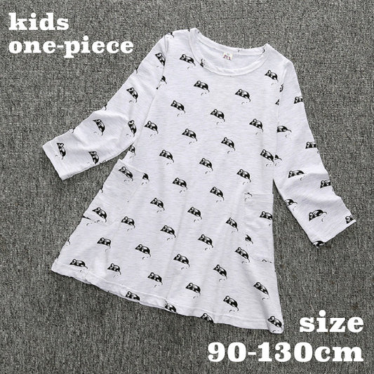 ワンピース 女の子 キッズ ガールズ 長袖 カットソー 商品画像