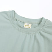 Tシャツ カットソー 半袖 キッズ 子ども ジュニア 子供服 男の子 女の子 クルーネック 無地 シンプル 通学 通園 サイズ豊富 カラバリ豊富