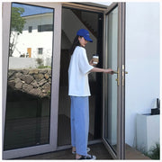 Tシャツ 半袖 五分袖 無地 ラウンドネック カラー豊富 ゆったり 大きめ big シンプル ラフ 夏 M L XL 2XL 女性 レディース レディースファッション