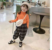 カットソー 長袖 キッズ ベビー 子供服 女の子 男の子 トップス ハイネック プルオーバー 無地 ソリッドカラー 厚手 着回し 定番 カジュアル 普段着 デイリー 外出 お出掛け 通園 通学 女児 男児 女子 男子 こども服