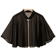 ボレロ ケープ 羽織り カーディガン レディース 女性 半袖 五分袖 前開き 上品 パーティー フォーマル ショート丈 ゆったり 冷房対策 日焼け対策 おしゃれ きれいめ エレガント フェミニン 結婚式