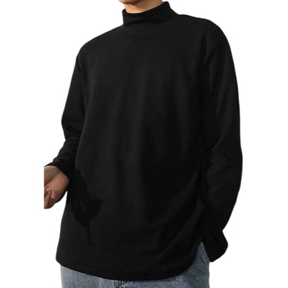 長袖カットソー ロンT ロングTシャツ メンズ トップス プルオーバー ブラック バリエーション画像
