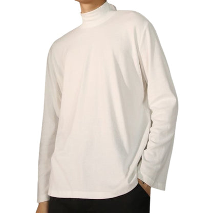 長袖カットソー ロンT ロングTシャツ メンズ トップス プルオーバー ホワイト バリエーション画像