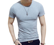 Tシャツ メンズ 男性用 トップス 半袖 Vネック ラウンドネック 無地 大きいサイズ シンプル おしゃれ カジュアル 着回し力 丸首 紳士用 カラバリ豊富 ホワイト ブラック グレー ブルー ネイビー ブラウン グリーン ワイン レッド 白 黒 青 茶色 緑 赤