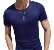 Tシャツ メンズ 男性用 トップス 半袖 Vネック ラウンドネック 無地 大きいサイズ シンプル おしゃれ カジュアル 着回し力 丸首 紳士用 カラバリ豊富 ホワイト ブラック グレー ブルー ネイビー ブラウン グリーン ワイン レッド 白 黒 青 茶色 緑 赤
