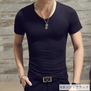 Tシャツ メンズ 男性用 トップス 半袖 Vネック ラウンドネック 無地 大きいサイズ シンプル おしゃれ カジュアル 着回し力 丸首 紳士用 カラバリ豊富 ホワイト ブラック グレー ブルー ネイビー ブラウン グリーン ワイン レッド 白 黒 青 茶色 緑 赤